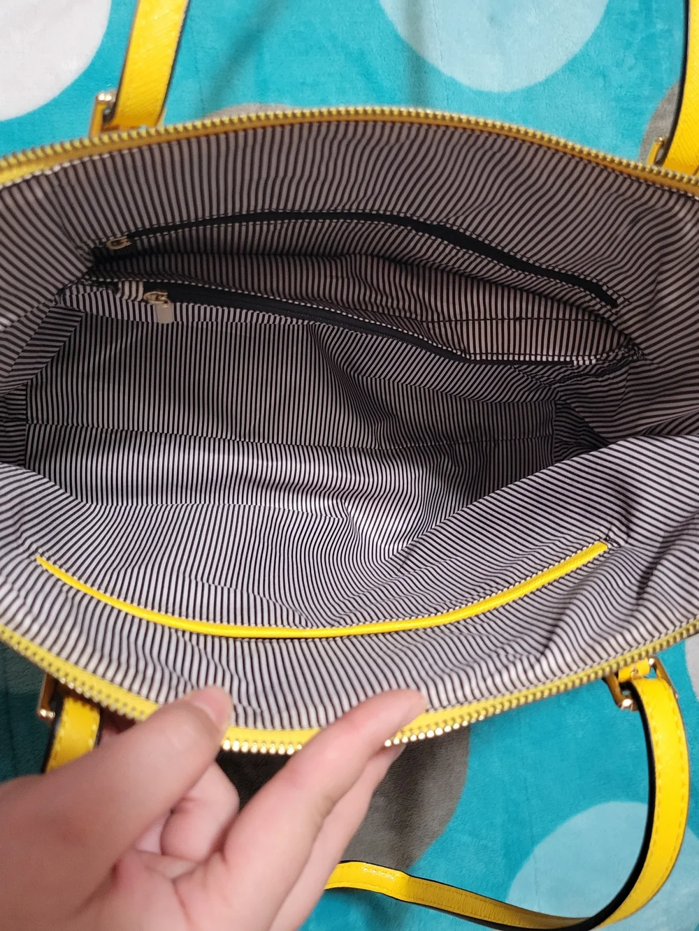 Michael Kors Yellow Saffiano Leather Tote Bag